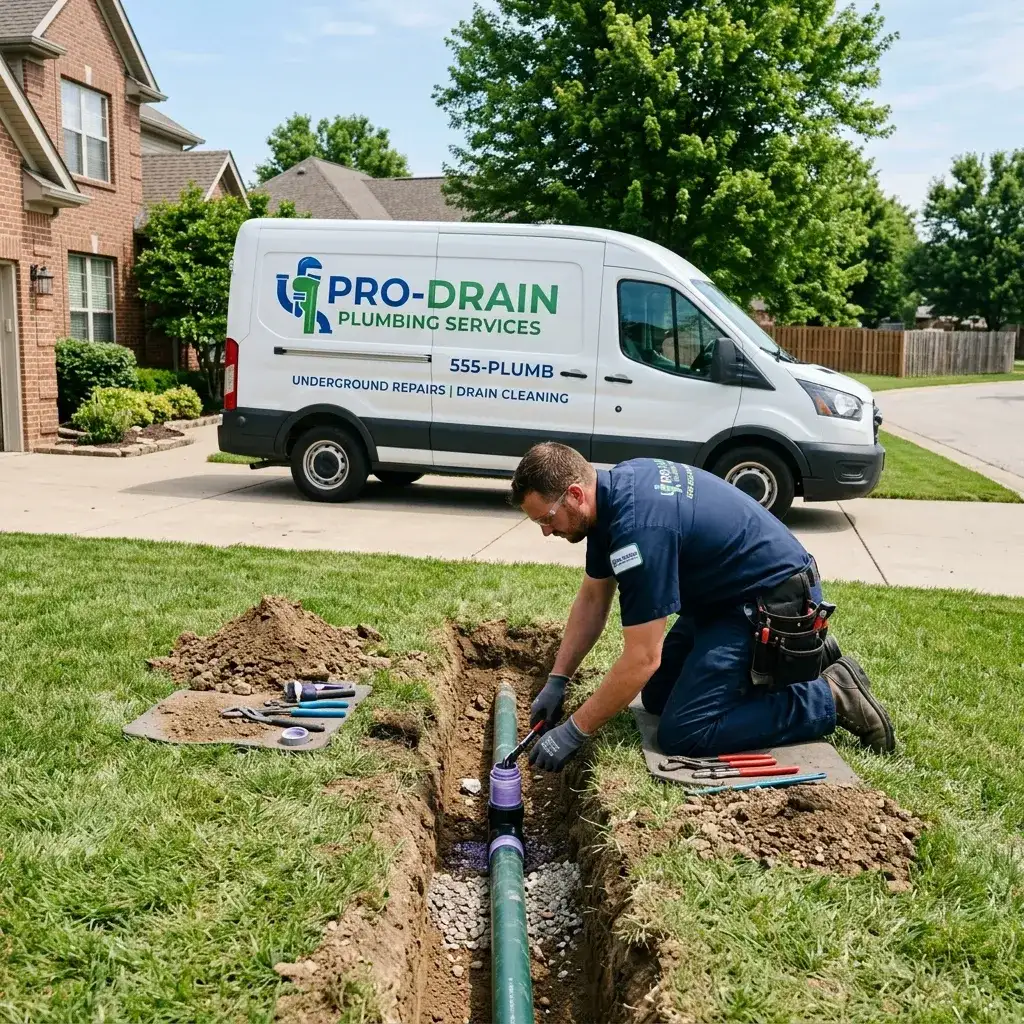 Underground water pipe repair and slab leak diagnostics in Daviess County